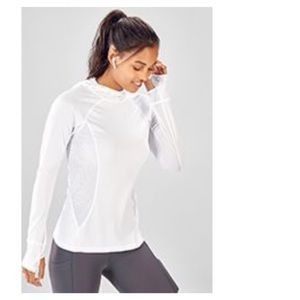 Fabletics- medium - white hoodie
